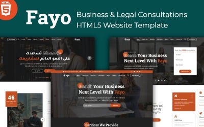 Fayo - Üzleti és jogi tanácsadás Bootstrap HTML5 webhelysablon