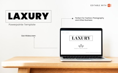Laxury Fashion PowerPoint sunum şablonları Minimalizm