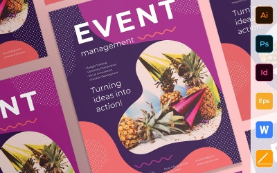 Multipurpose Event Management Poster Företagsidentitetsmall