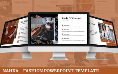 Nahka - moda szablon programu PowerPoint