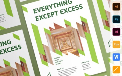 Gebruiksklare bedrijfssjabloon voor Hostel-poster