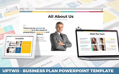 UpTwo - Business Plan Szablon PowerPoint