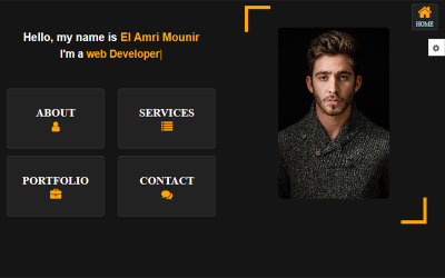 Amin Creative Personal Portfolio Website template