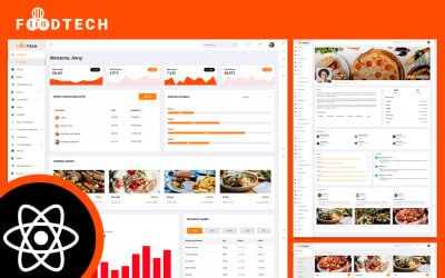 Foodtech Food Delivery &amp;amp; Restaurant  React JS Admin Dashboard