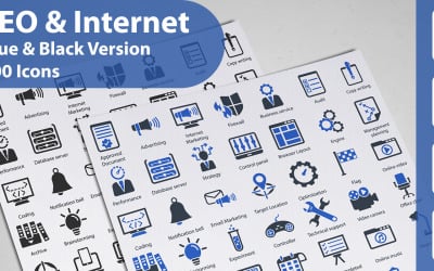 Icono de SEO e Internet