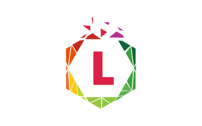 Letter I Hexagon Logo Template
