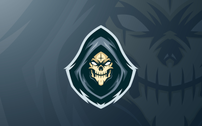 Ölü Assassins maskot Logo şablonu