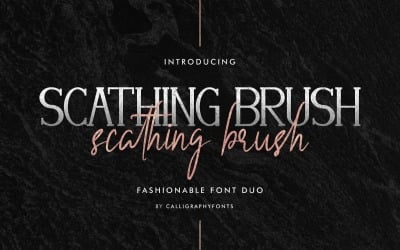 Scathing Brush Font