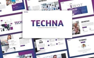 Techna - Modello PowerPoint multiuso per la tecnologia