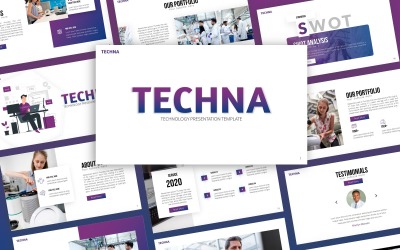 Techna - PowerPoint-mall för teknik med flera funktioner