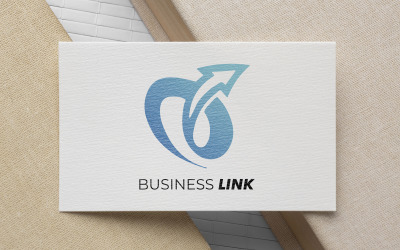 Design do logotipo do link de negócios