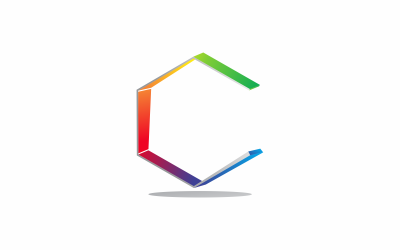 Letter C Hexagon Logo Template