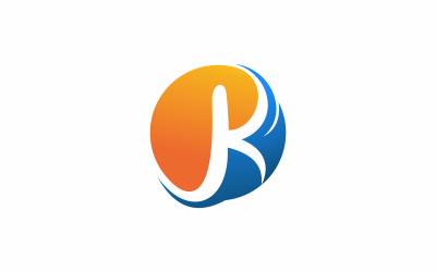 Modèle de logo abstrait lettre K