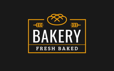 Pastane Ekmek Logo Şablonu