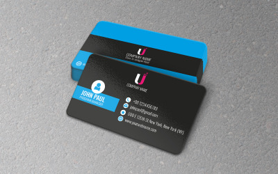 Conception d&amp;#39;identité d&amp;#39;entreprise de carte de visite moderne propre