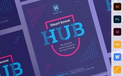 Creative Smart House Poster Corporate Identity Template