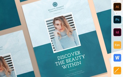 Professional Beauty Market Poster Corporate Identity Template