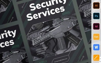 Professional Security Guard Services Poster Corporate Template