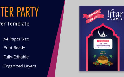 Ramadan Iftar Party Feier Flyer Corporate Identity Design