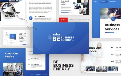 BE Business Energy - İş PowerPoint Şablonu