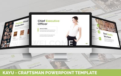 Kayu - Handwerker PowerPoint-Vorlage