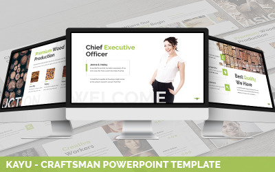 Kayu - Szablon PowerPoint Craftsman