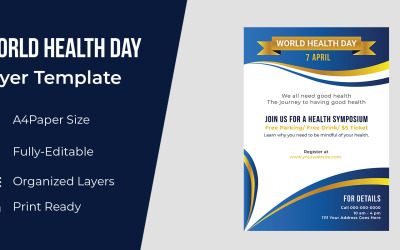 Egészségügyi világnap Vector Design