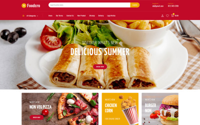 Foodcro Restaurant Store PrestaShop Theme