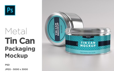 Metal Tin Can Mockup 2