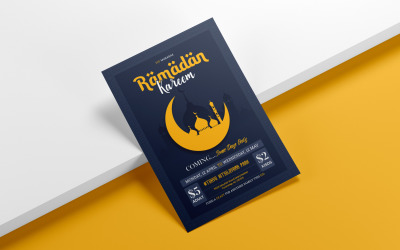 Modelo de identidade corporativa para Ramadan Flyer
