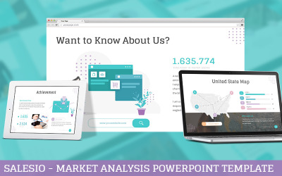 Salesio - Analýza trhu PowerPoint šablony