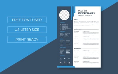 Modern Resume/CV Layout Design