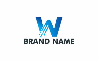 Písmeno W dodání Logo šablona