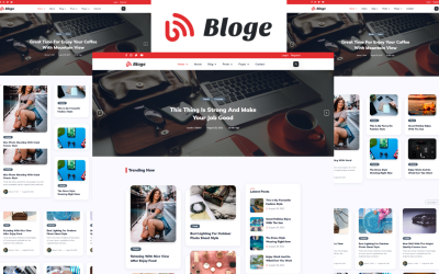 Bloge - Personal Blog HTML Website template