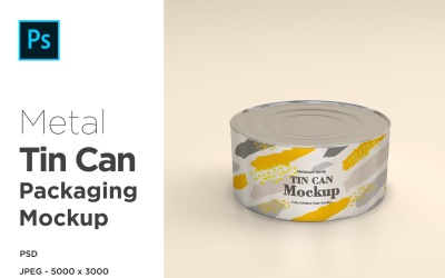 One Metal Soda Can Mockup