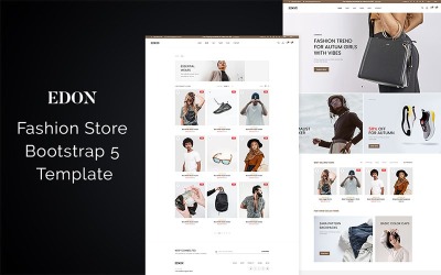 Šablona webových stránek Edon - Fashion Store Bootstrap 5