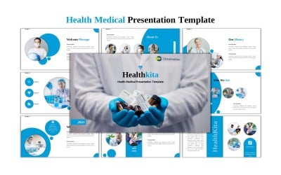HealthKita - Medicinsk PowerPoint-mall