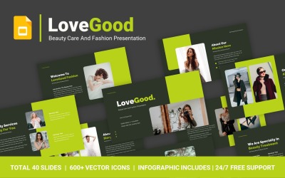 LoveGood Güzellik Bakımı ve Moda Premium Google Slaytları