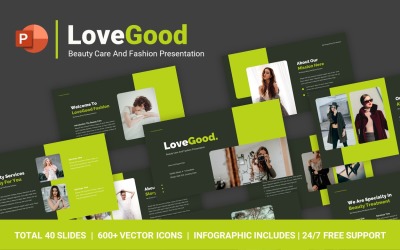 LoveGood美容保健和时尚PowerPoint模板