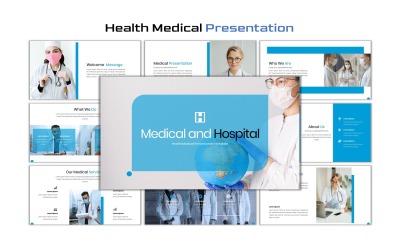 Médico y hospital - Plantilla de PowerPoint médica