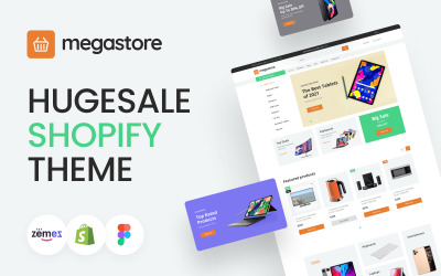 Megastore - Responsivt Hugesale Shopify-tema