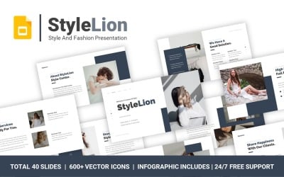 StyleLion Style et Fashion Premium Google Slide