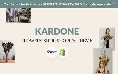 Tema de Shopify de la tienda de flores de Kardone