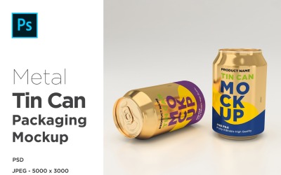 Two Tin Canister Mockup