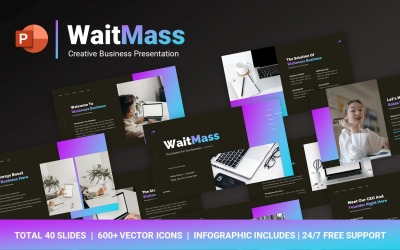 WaitMass Creative Business PowerPoint sablon