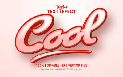 Cartoon Style Editable Text Effect Vector