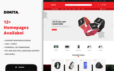 Dimita - Electronics Ecommerce Store PrestaShop Theme