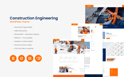 Konstruksy - Tema WordPress di ingegneria edile