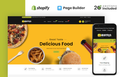 Магазин продуктів харчування Bistro Shopify