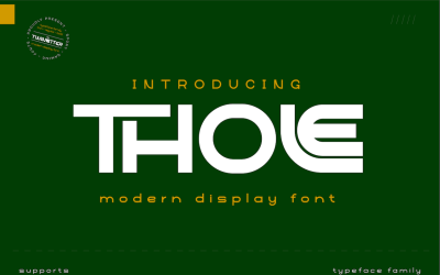 Thole шрифт